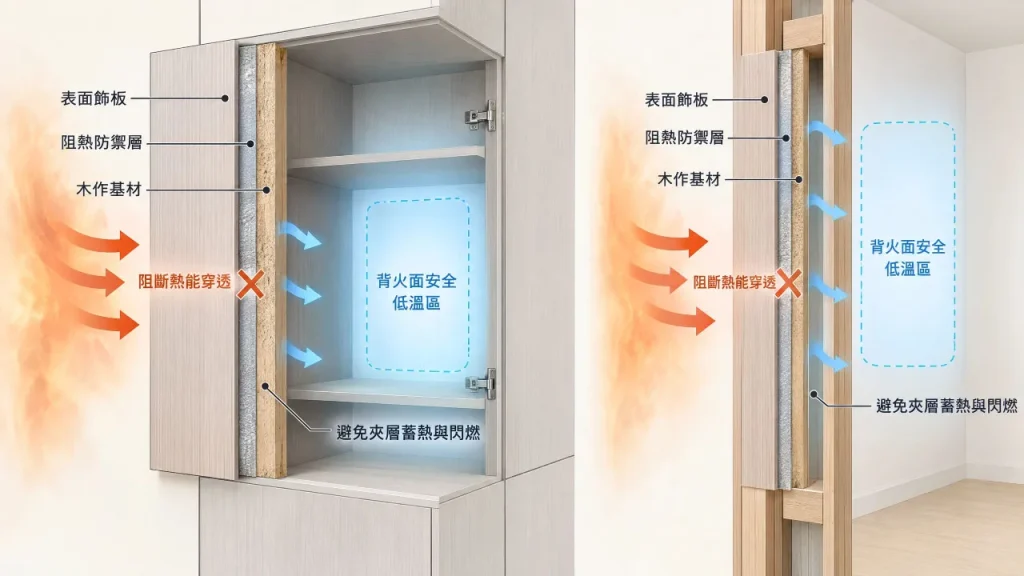 現代裝修與家具阻熱防線設計：結合阻熱材料實現背火面控溫與熱能管理