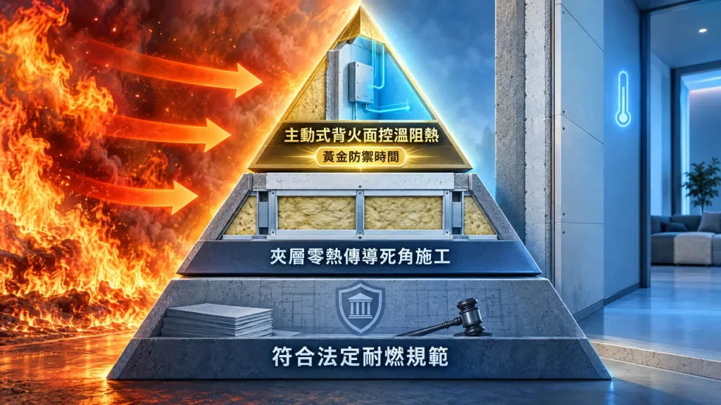 主動熱能管理三層防禦架構：超越傳統防火規範的控溫阻熱解決方案